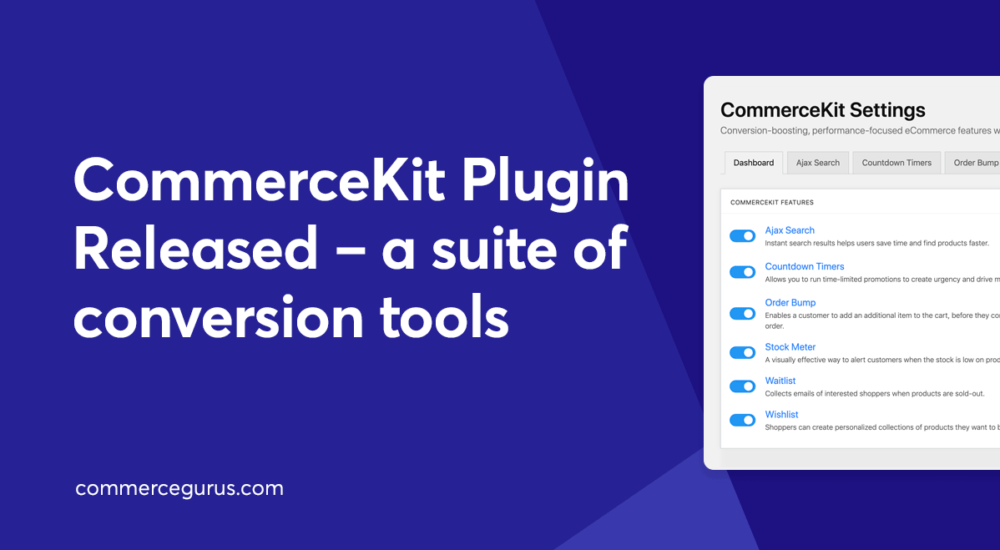 CommerceKit Plugin Released