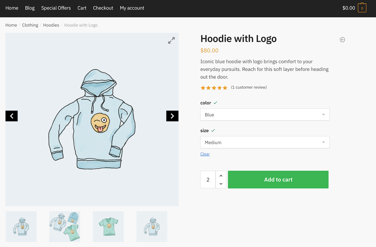 WooCommerce Product Gallery Slider preview