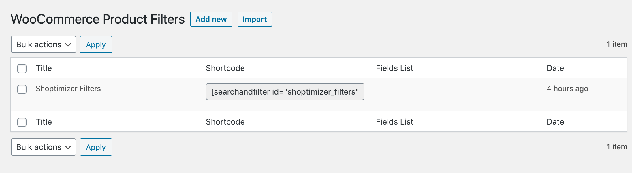 Naming your filters