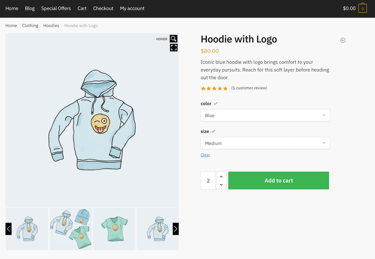 TP WooCommerce preview