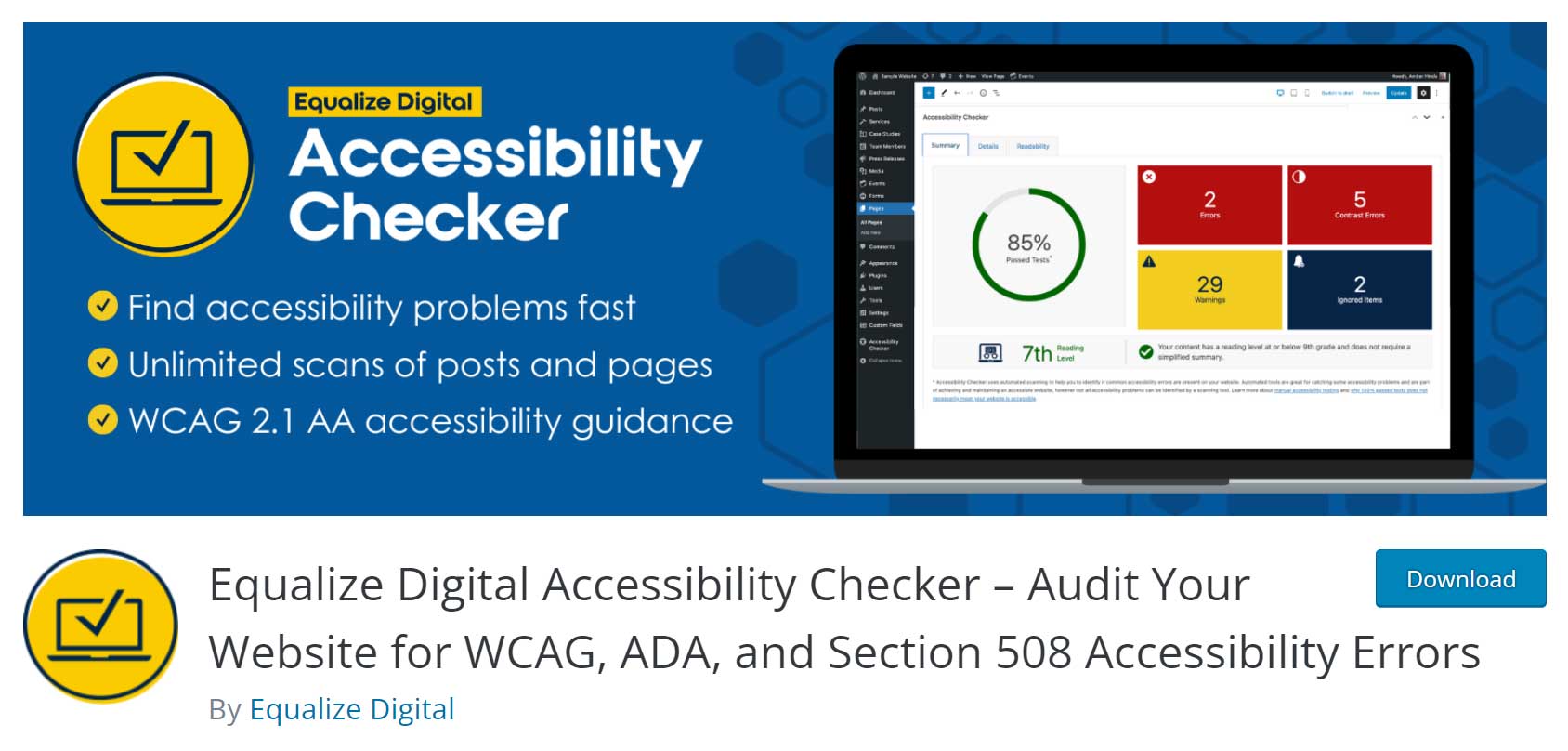 Equalize Digital Accessibility Checker Plugin